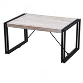 BARN Industrial Coffee Table 90Cm White